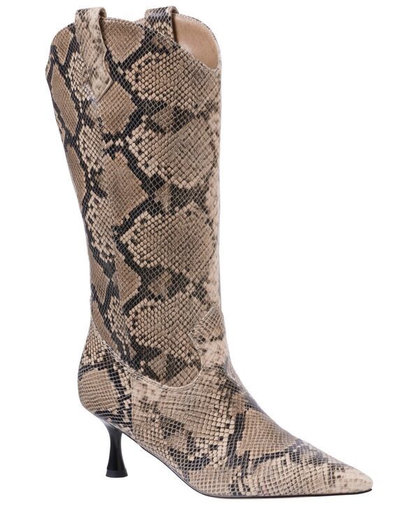 ジーシーシューズ レディース シューズ ブーツ・レインブーツ GC Shoes Womens Thalia Pointed Toe Western Dress Boots Natural Snake 20,790円