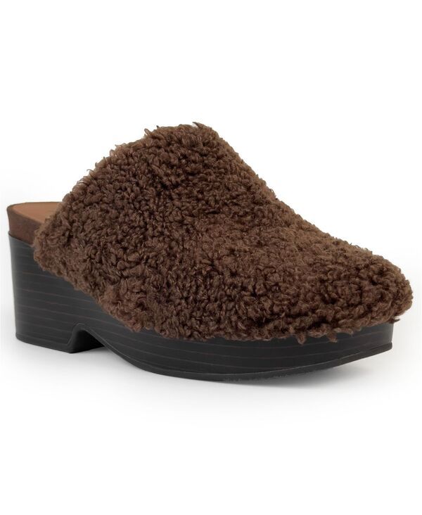 エアロソールズ レディース シューズ サンダル Aerosoles Womens Chata Shearling Clog Fango faux shearling