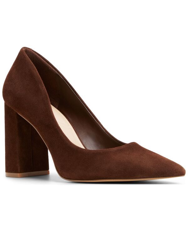 アルド レディース シューズ パンプス ALDO Womens Javabriryn Pointed Toe Pumps Dark Brown Suede ブラウン