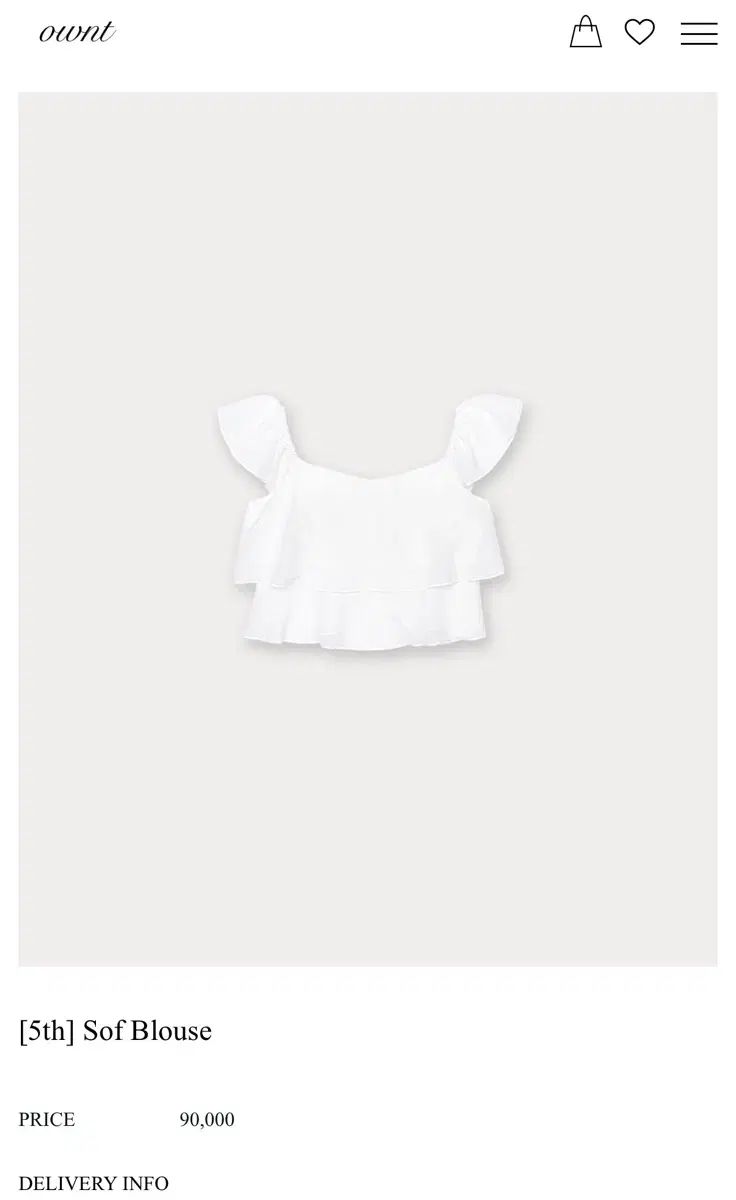 ONT ソープ ブラウス 新品 (s)