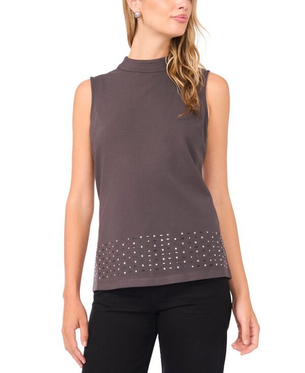 ヴィンスカムート レディース トップス シャツ Vince Camuto Womens Short Sleeve Tunic Top Med Heather Grey グレー