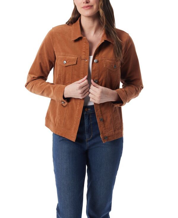 グロリアバンデービルト レディース アウター ジャケット・ブルゾン 長袖 ジャケット Gloria Vanderbilt Womens Amanda SlimFit LongSleeve Jacket Maple Syrup