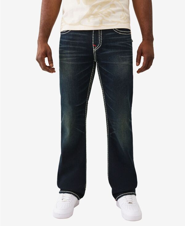 トゥルーレリジョン メンズ ボトムス デニムパンツ ブーツカット ブーツ ジーンズ True Religion Mens Billy Super T Flap Bootcut Jeans Midnight Serande Dark Wash