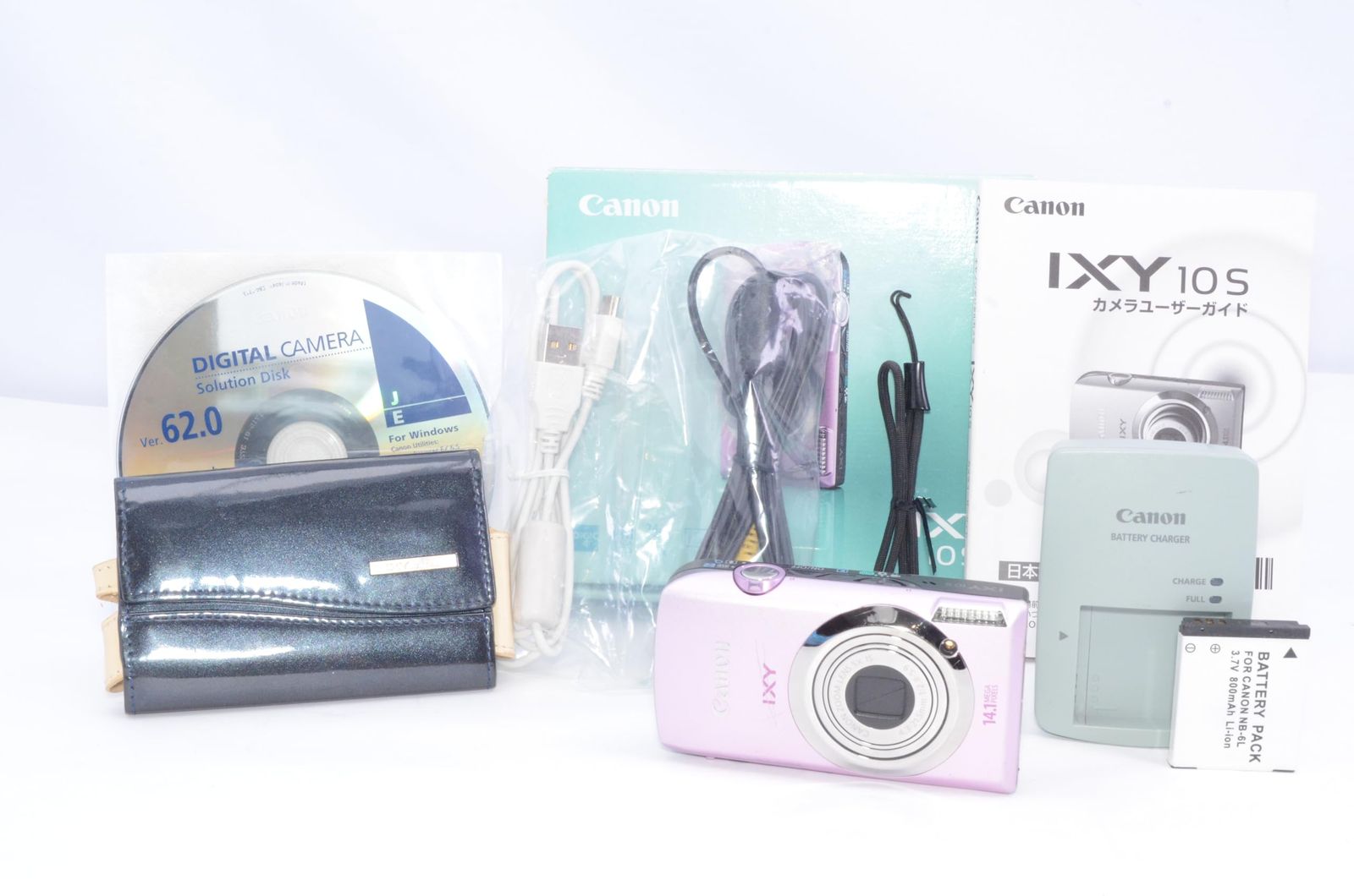Canon IXY 10S ピンク コンパクトデジタルカメラ 動作確認済み 付属品