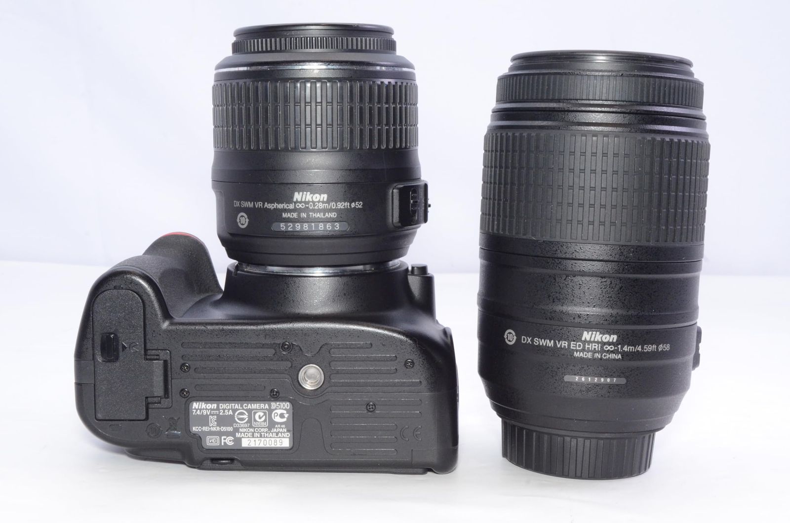 Nikon D5100 ダブルズームキット 動作確認済み 付属品充実 実用良好