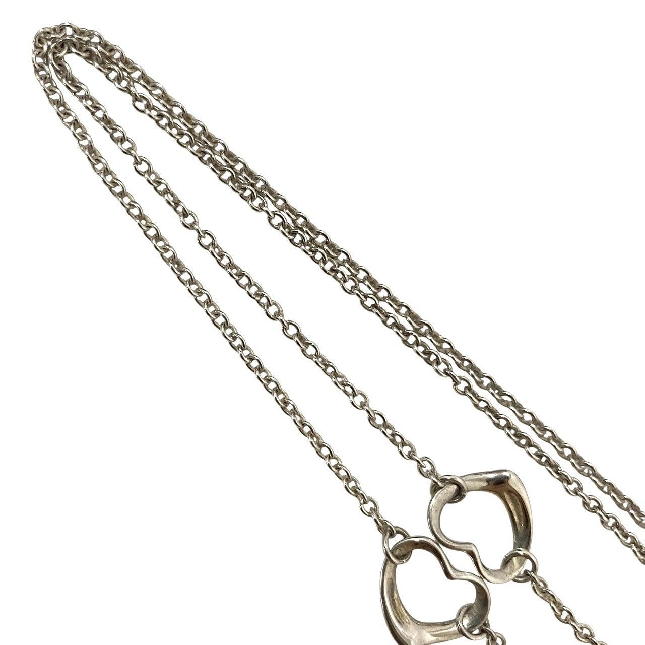 TIFFANY&Co.】5モチーフ オープンハート ネックレス ELSA PERETTI