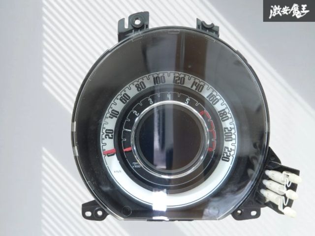 【実働外し】 FIAT 純正 ZFA312 フィアット 500 2011年式 右ハンドル スピードメーター 速度計 計器 走行距離 83755Km外し 即納 棚