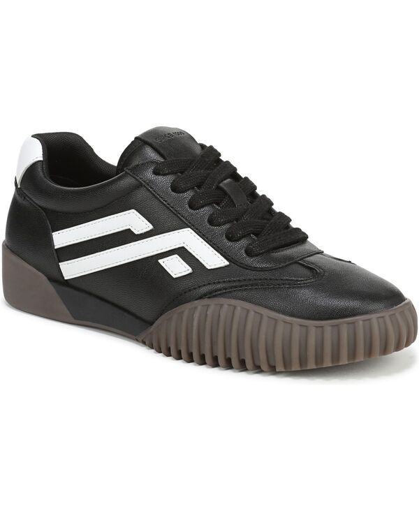 フランコサルト レディース シューズ スニーカー Franco Sarto Womens Flexa Sienna Round Toe Low Profile Sneakers Black Leather ブラック