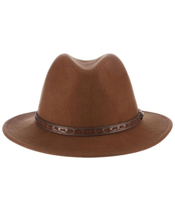 スカラ メンズ アクセサリー 帽子 Scala Mens Crush Felt Safari Hat Pecan