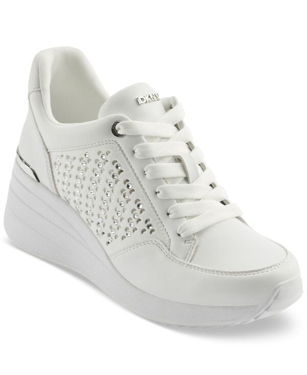 ダナ キャラン ニューヨーク レディース シューズ スニーカー DKNY Kalinda Stones Sneakers Bright White ホワイト