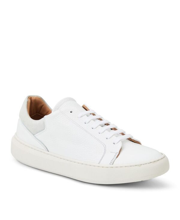 ブルーノマグリ メンズ シューズ スニーカー レザー Bruno Magli Mens Salvatore Leather Casual Sneaker White Tumbled ホワイト