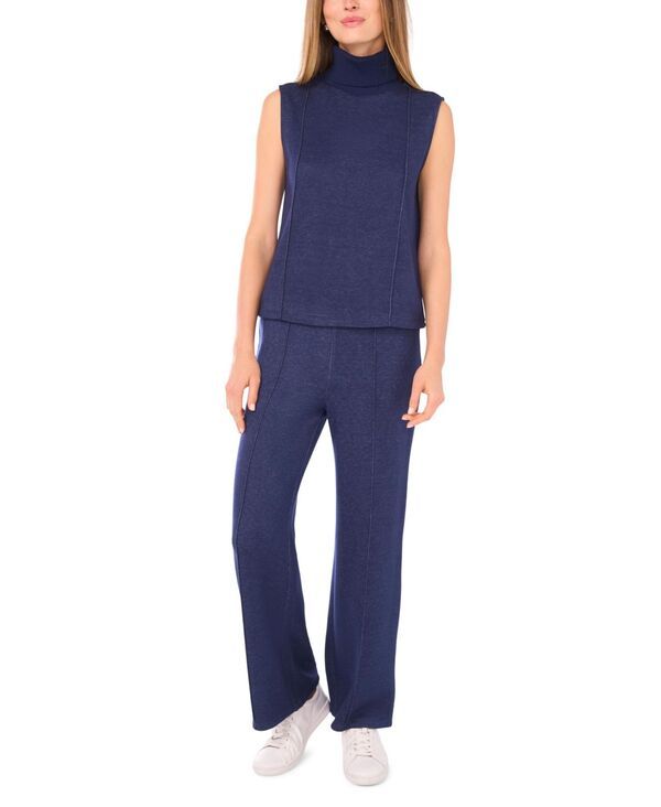 ヴィンスカムート レディース アウター ニット・セーター タートルネック セーター ノースリーブ ニット Vince Camuto Womens Knit Turtleneck Sleeveless Sweater Dusk