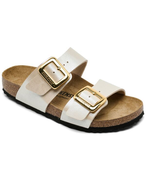 ビルケンシュトック レディース シューズ スニーカー サンダル Birkenstock Womens Sydney Luxe Buckle BirkoFlor Sandals from Finish Line Pearl White ホワイト