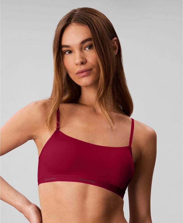 カルバンクライン レディース アンダーウェア ブラジャー Calvin Klein Womens Form To Body Lightly Lined Bralette Bra QF7554 Beet Red レッド