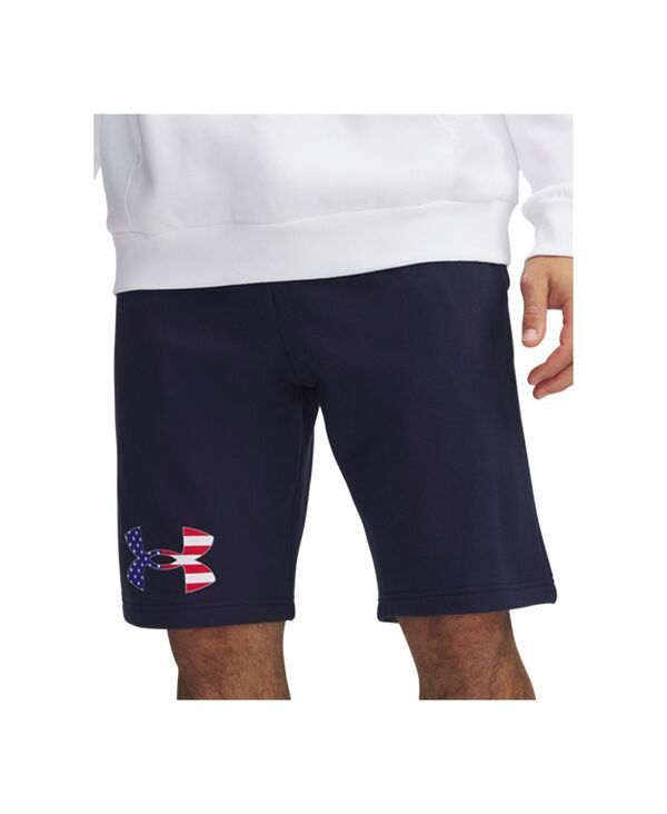 アンダーアーマー メンズ ボトムス ハーフパンツ・ショーツ ショートパンツ Under Armour Mens Freedom Rival BFL Shorts Midnight Navy Red ネイビー
