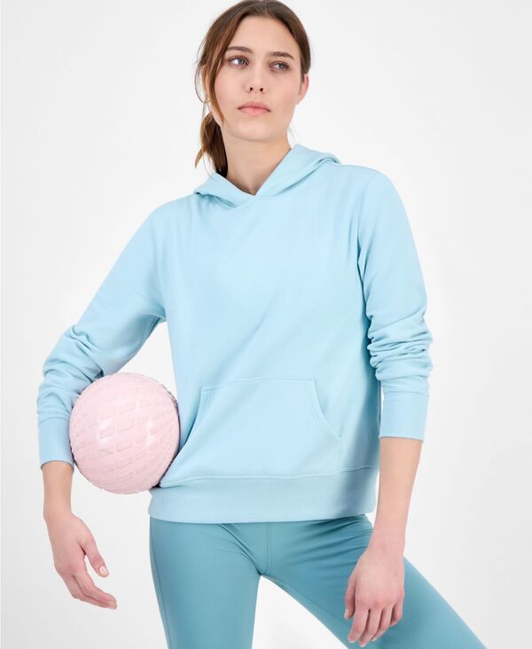 イデオロギー レディース アウター パーカー・スウェット フリース パーカー ID Ideology Womens KangarooPocket Fleece Hoodie Blue Seafoam ブルー