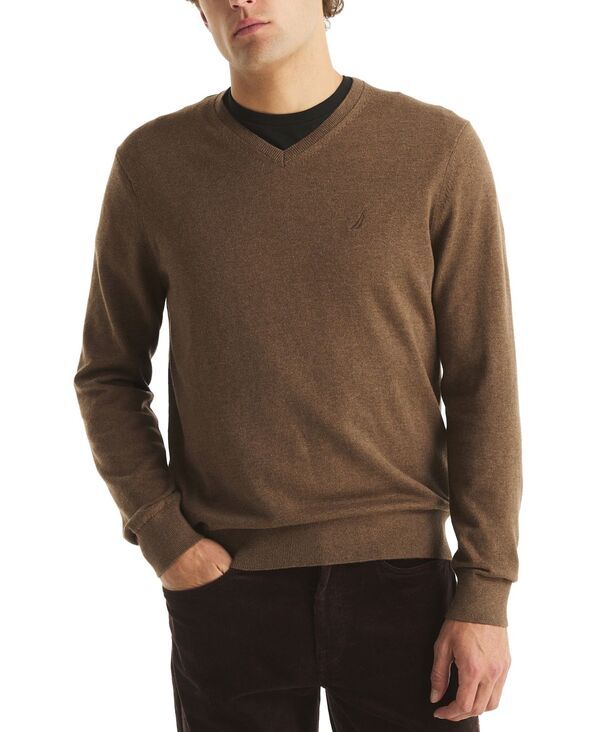 ナウティカ メンズ アウター ニット・セーター Vネック セーター Nautica Mens Navtech Performance ClassicFit Soft VNeck Sweater Carafe Heather ヘザー