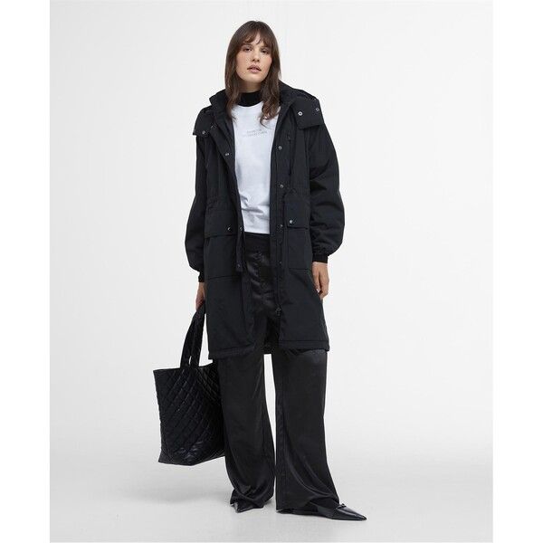 バブアー レディース アウター ジャケット・ブルゾン ジャケット Barbour International Kaylee Insulated Showerproof Jacket Black ブラック