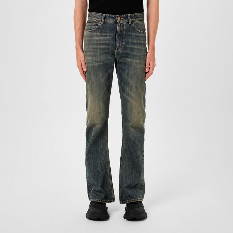 バレンシアガ メンズ ボトムス デニムパンツ ブーツカット ブーツ ジーンズ Balenciaga Mens Bootcut Jeans Blue ブルー