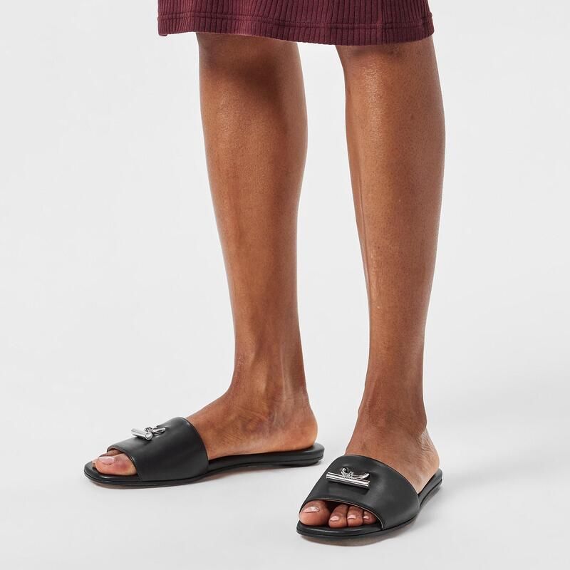 アレキサンダー・マックイーン レディース シューズ サンダル Alexander McQueen Womens Flat Sandals Black ブラック