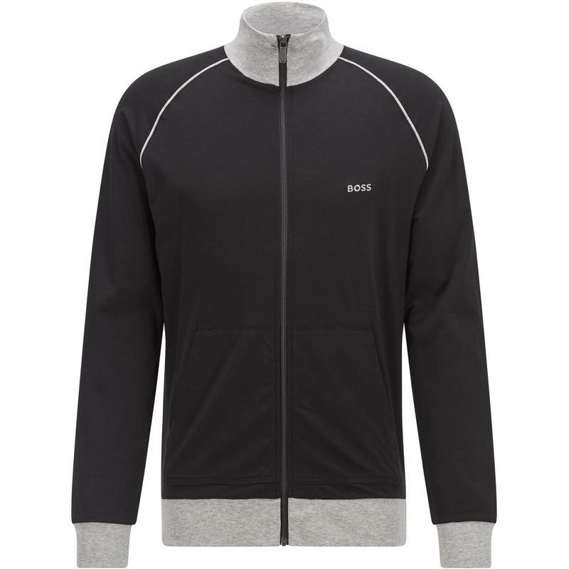 ボス メンズ アウター ジャケット・ブルゾン ジャケット Boss Mix and Match Zip Jacket Black 001 ブラック