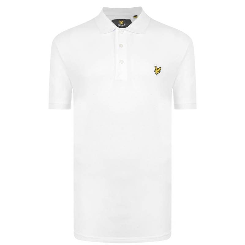 ライルアンドスコット メンズ トップス Tシャツ ポロシャツ ロゴ Lyle and Scott Logo Polo Shirt White 626 ホワイト