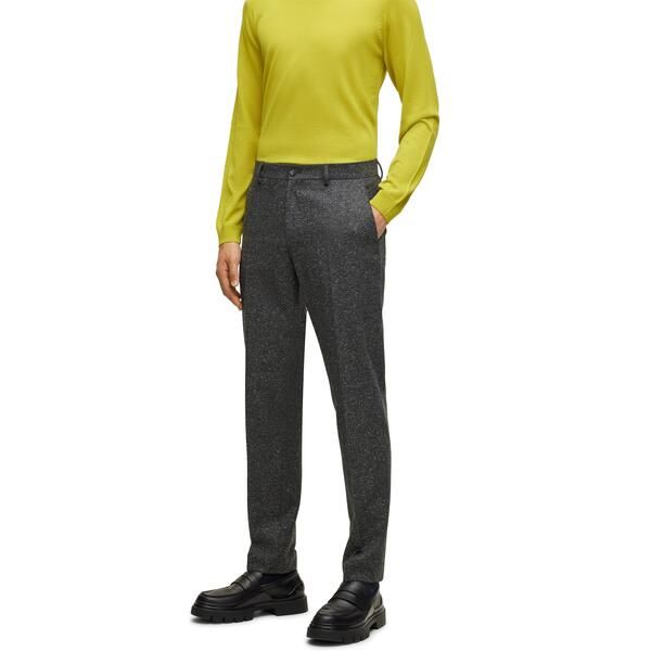 ボス メンズ ボトムス カジュアルパンツ スリムフィット Boss Mens H Geniuslim Fitrousers Open Grey グレー