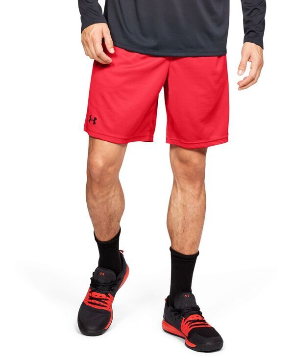 アンダーアーマー メンズ ボトムス ハーフパンツ・ショーツ メッシュ ショートパンツ Under Armour Mens Tech 9 Mesh Shorts Red レッド