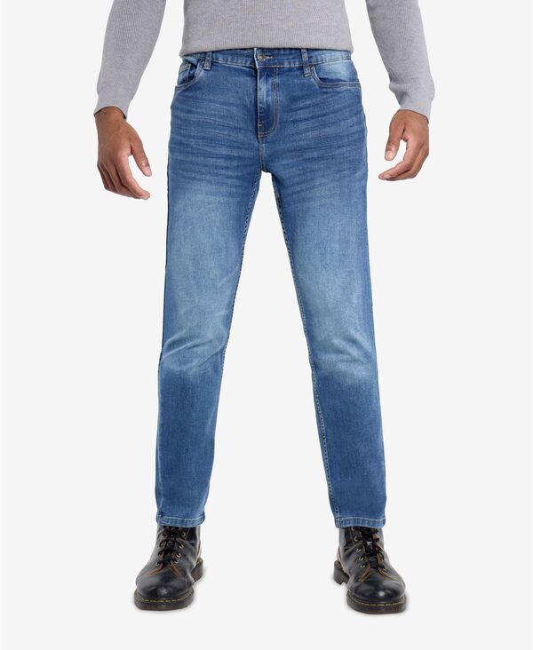 カルチュラ メンズ ボトムス デニムパンツ スリムフィット ジーンズ CULTURA Mens Pieced Pocketslim Fit Jeans Medium blue ブルー