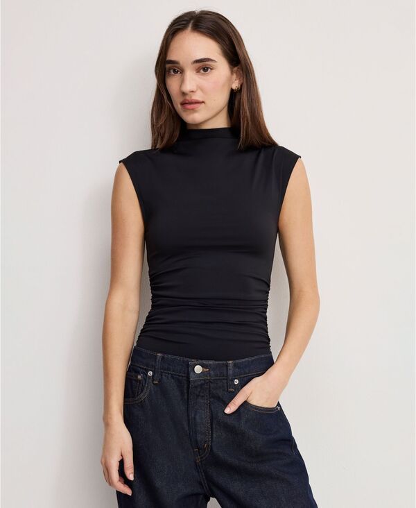 グッドアメリカン レディース トップス シャツ プラスサイズ ノースリーブ Good American Womens Weightlessleeveless Top Regular and Plus Black ブラック