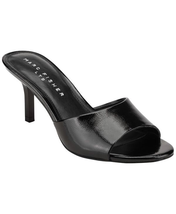 マーク・フィッシャー レディース シューズ サンダル Marc Fisher LTD Womens Finny SlipOn Stiletto Sandals Black Leather ブラック