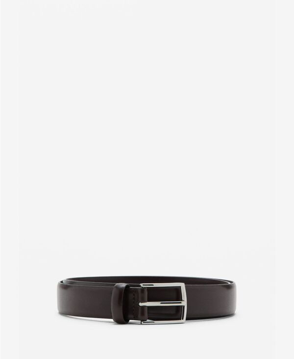 マンゴ メンズ アクセサリー ベルト レザー MANGO Mens Buckleather Belt Brown ブラウン