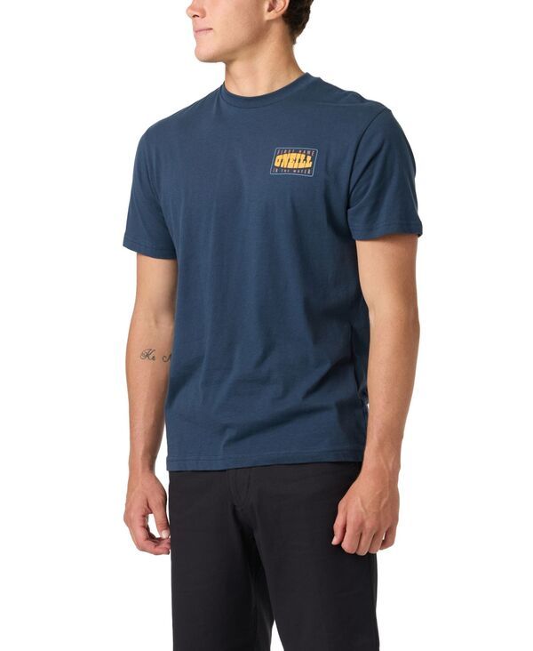 オニール メンズ トップス Tシャツ クルーネック プリント ONeill Mens Western Screen Print Detail Crewneck TShirt Navy ネイビー