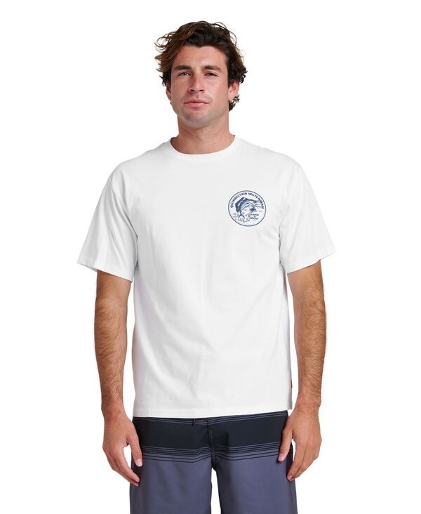 クイックシルバー ウォーター マン メンズ トップス Tシャツ Quiksilver Waterman Quiksilver Mens Catch and Release TShirt White ホワイト
