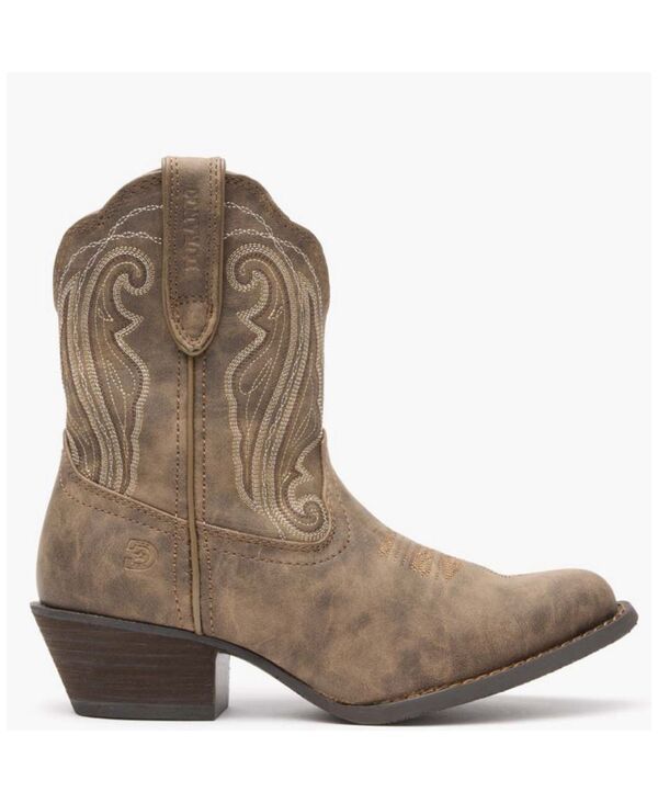 ドゥランゴ レディース シューズ ブーツ・レインブーツ Durango Crush by Womens Distressed Shortie Western Boot Driftwood