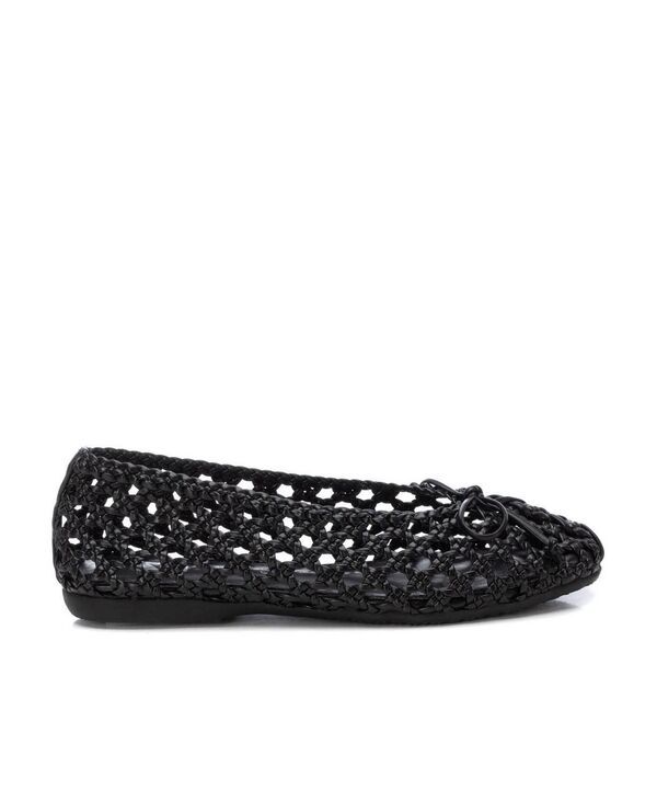 キシタイ レディース シューズ パンプス Womens Braided Ballet Flats By XTI Black ブラック