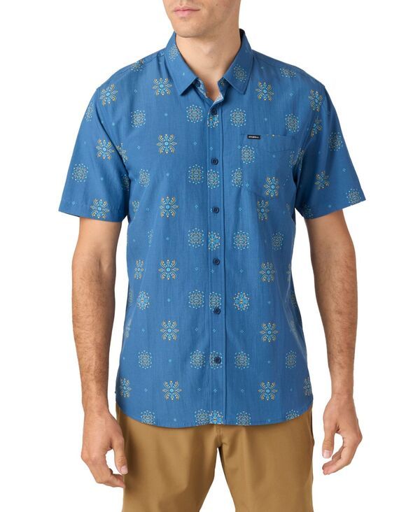オニール メンズ トップス シャツ ONeill Mens Oasis Short Sleeve Standard Shirt Indigo インディゴ