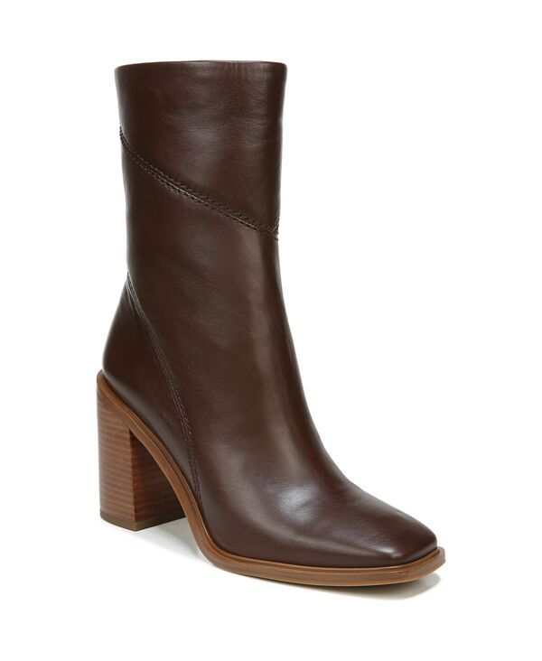 フランコサルト レディース シューズ ブーツ・レインブーツ Franco Sarto Womens Stevie Mid Shaft Boots Regular Wide Calf Dark Brown Leather ブラウン