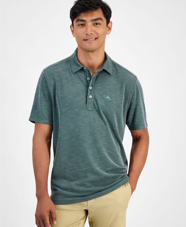 トッミーバハマ メンズ トップス ポロシャツ 半袖 Tommy Bahama Mens Golden SandshortSleeve Polo Shirt Juniper