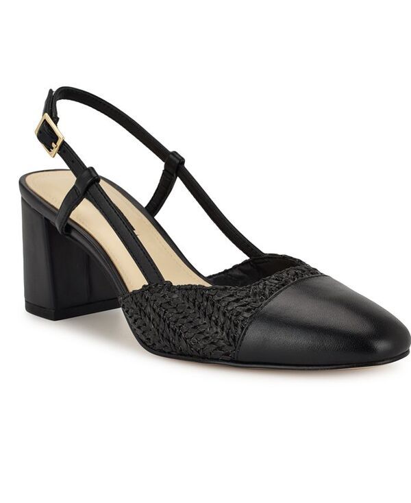 ナインウェスト レディース シューズ パンプス ヒール Nine West Womens Unda Slingback Block Heel Pumps Black ブラック