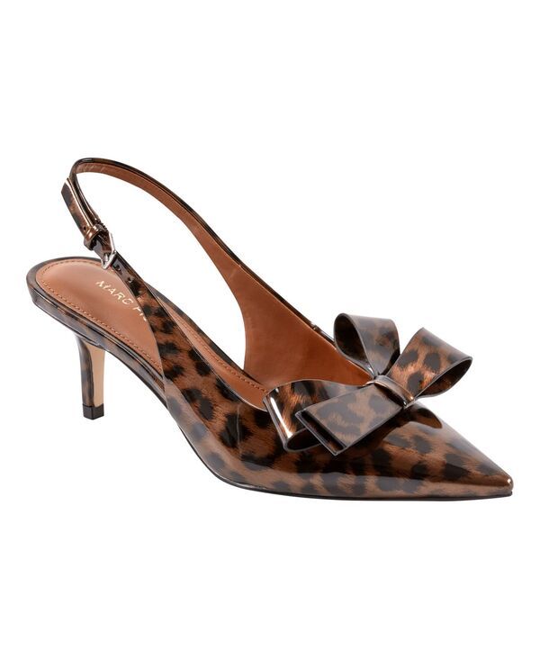 マークフィッシャー レディース シューズ パンプス Marc Fisher Womens Allon Bow Slingback Pumps Leopard Patent アニマル