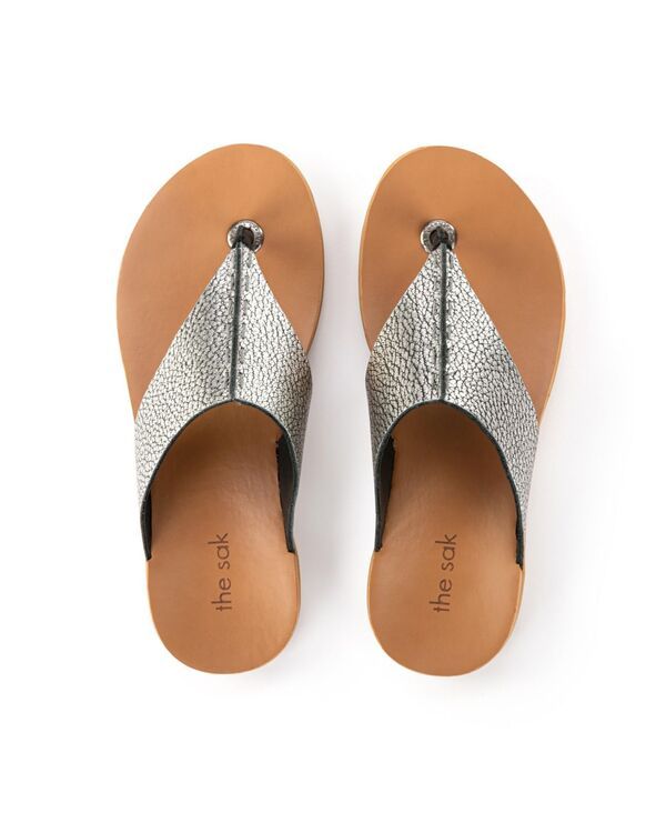 ザサック レディース シューズ サンダル The Sak Women Los Feliz Sandal Dark silver シルバー