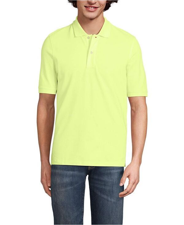 ランズエンド メンズ トップス ポロシャツ メッシュ シャツ Lands End Mens Short Sleeve ComfortFirst Mesh Pique Polo Shirt Soft limoncello yellow イエロー