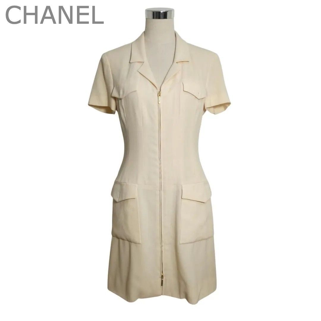 シャネルブティック CHANEL BOUTIQUE ワンピース ドレス ロゴ オープン 