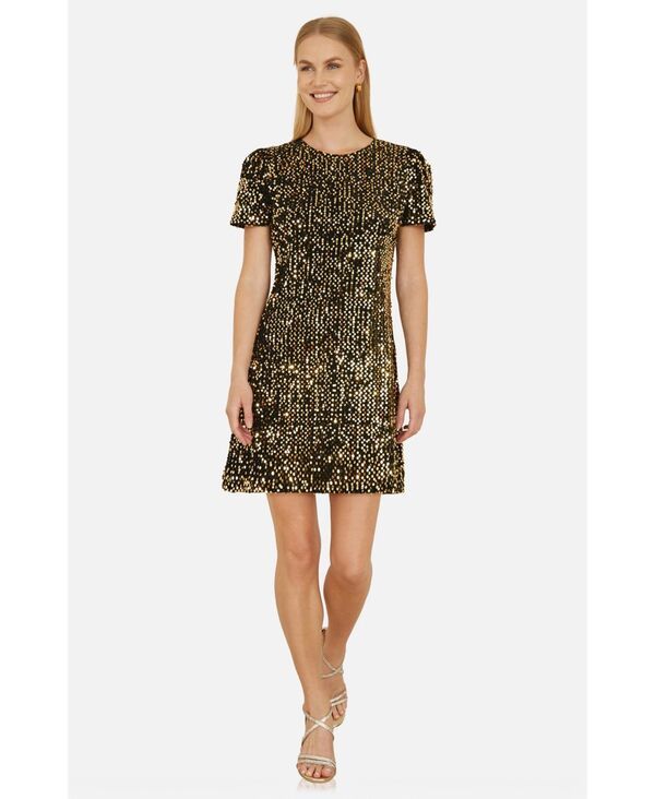 ユミキム レディース トップス ワンピース ミニ スパンコール Yumi Womensequin Tunic Mini Dress Gold ゴールド