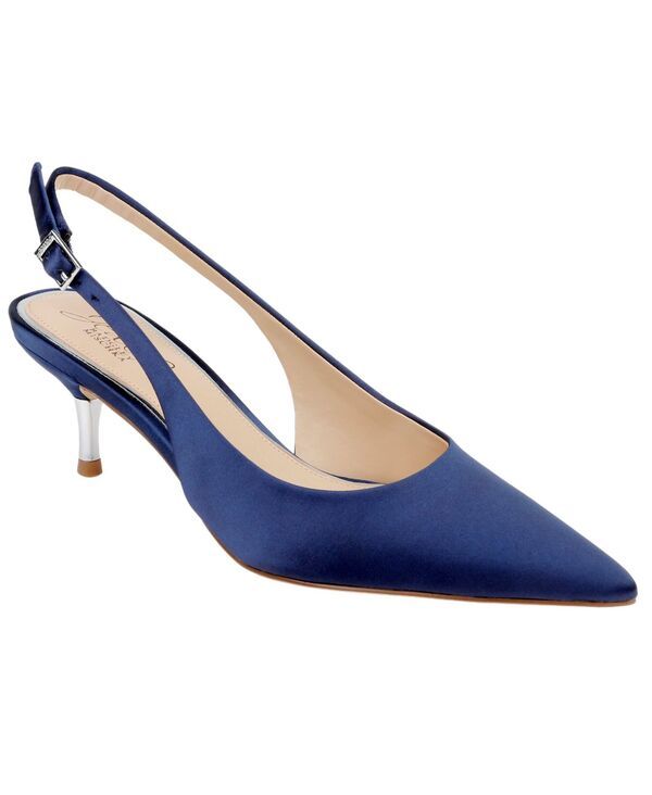 ジュウェルダグレイミシュカ レディース シューズ パンプス Jewel Badgley Mischka Womens Ilana Pointed Toe Pumps Navy Satin ネイビー