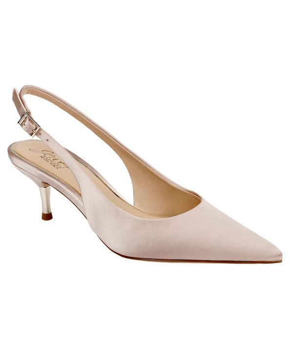 ジュウェルダグレイミシュカ レディース シューズ パンプス Jewel Badgley Mischka Womens Ilana Pointed Toe Pumps Dark Nude Satin