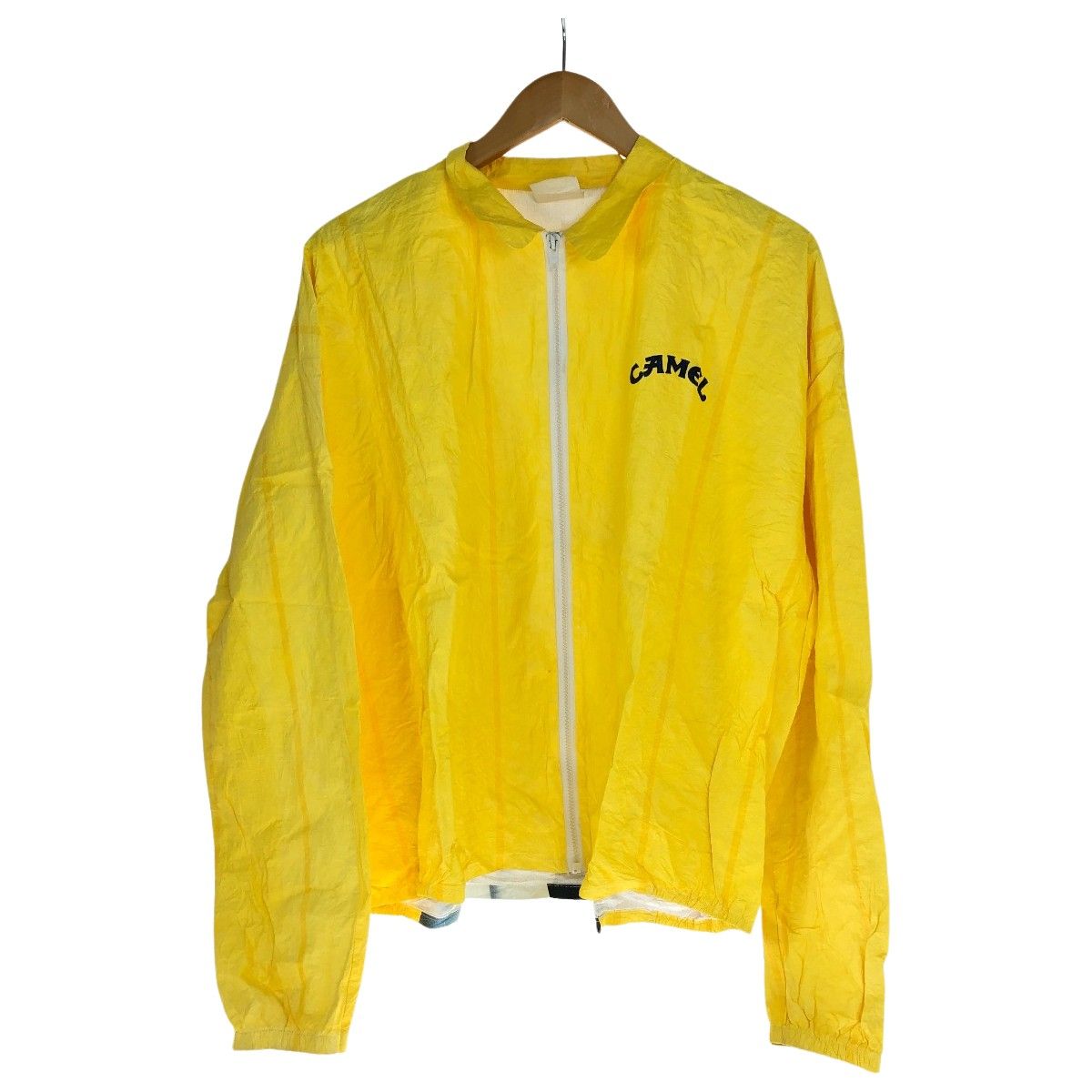 90s CAMEL ジャケット ペーパージャケット SIZE XL 古着 イエロー