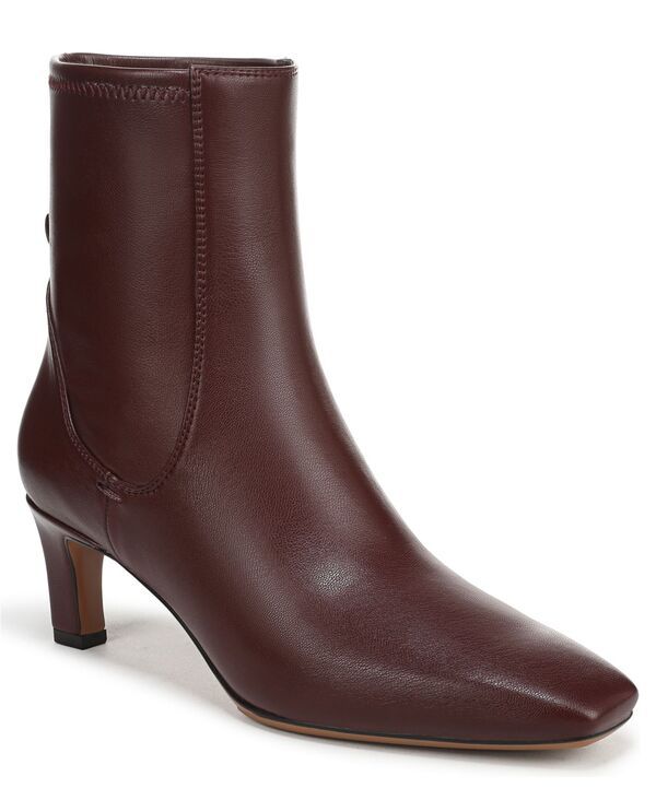 フランコサルト レディース シューズ ブーツ・レインブーツ Franco Sarto Womens Tarrin Square Toe Zip Short Boots Oxblood Red Faux Leather レッド