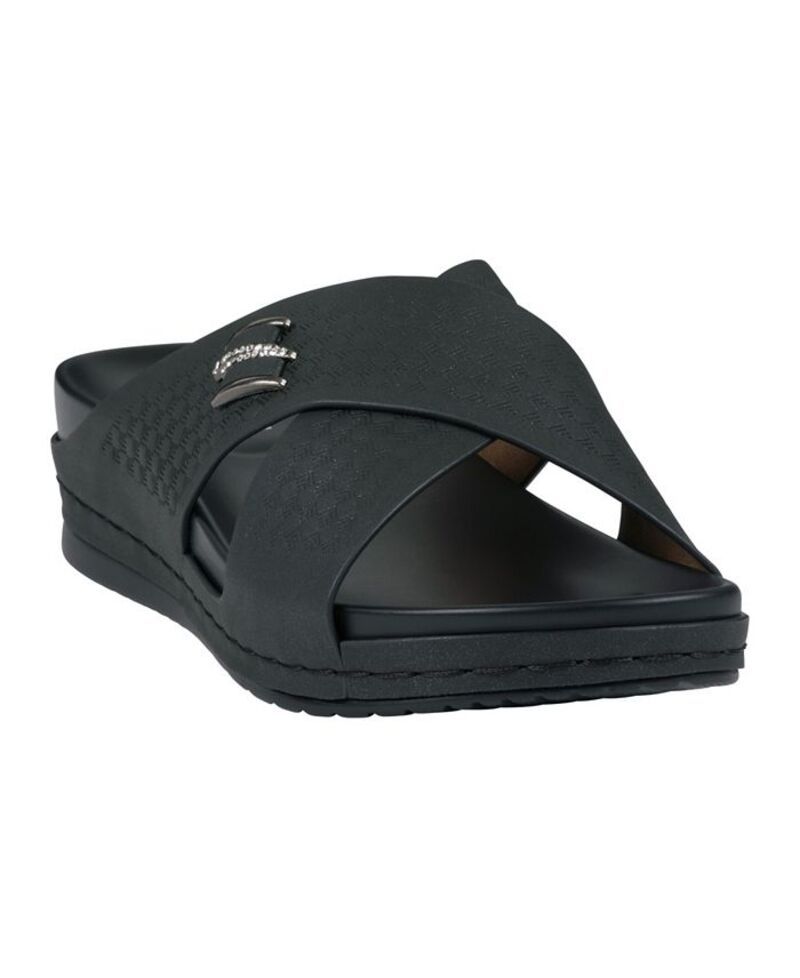 ジーシーシューズ レディース シューズ サンダル GC Shoes Womens Carter SlipOn Wedge Sandals Black ブラック